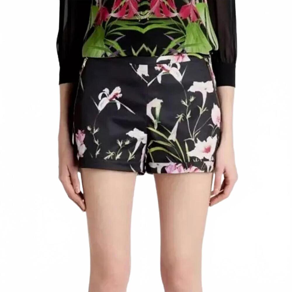 Ted Baker Machele Floral Black Shorts 🖤💕🌸